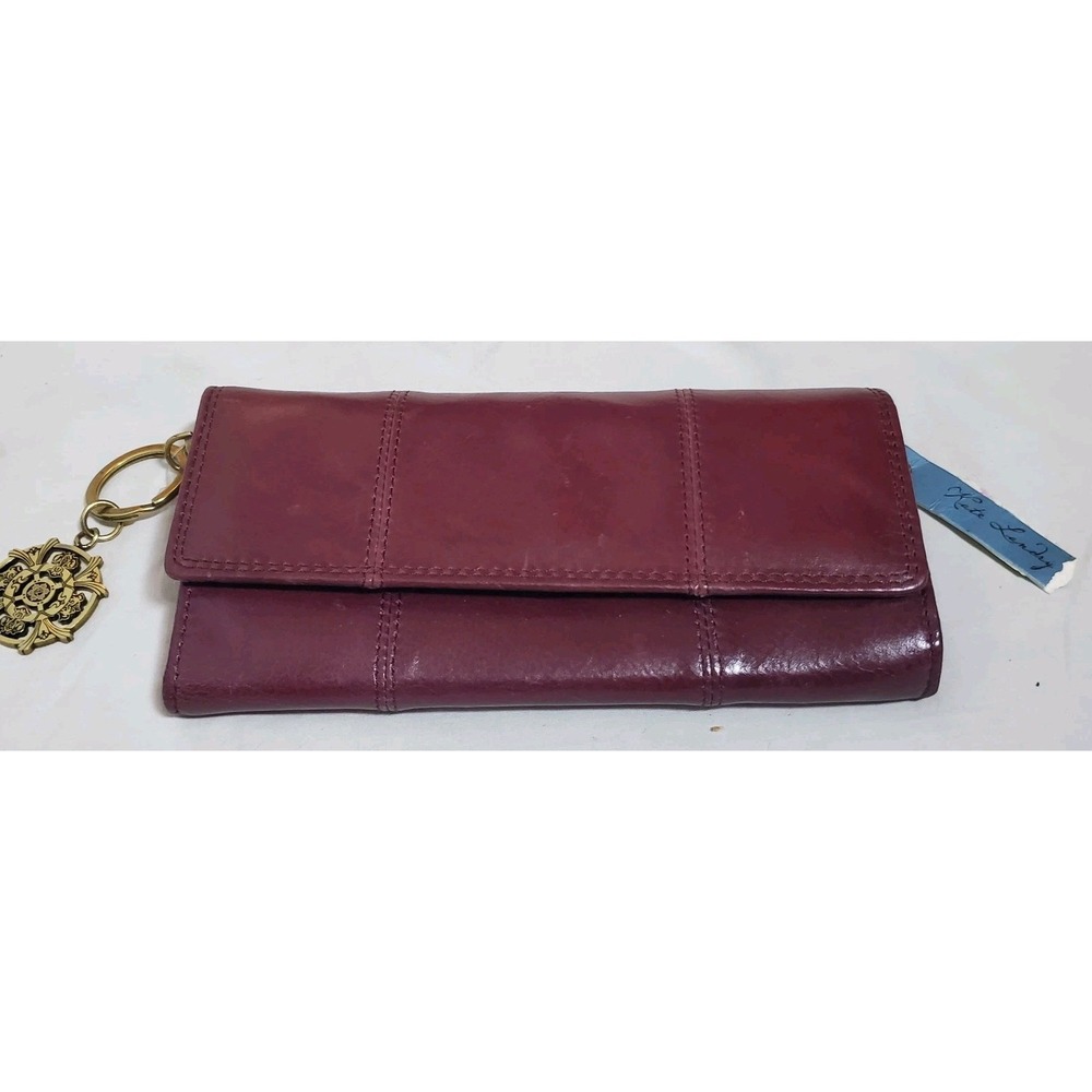 Kate Landry Trifold Wallet Reddish‎ Brown NWT